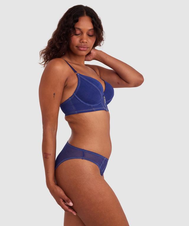 Aaliyah Brazilian Knicker - Navy