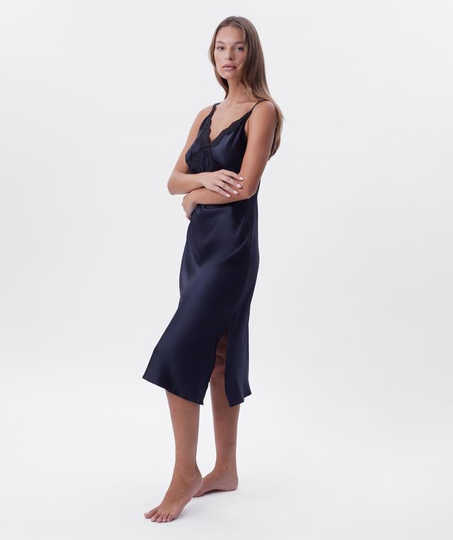Alannah Long Slip - Black
