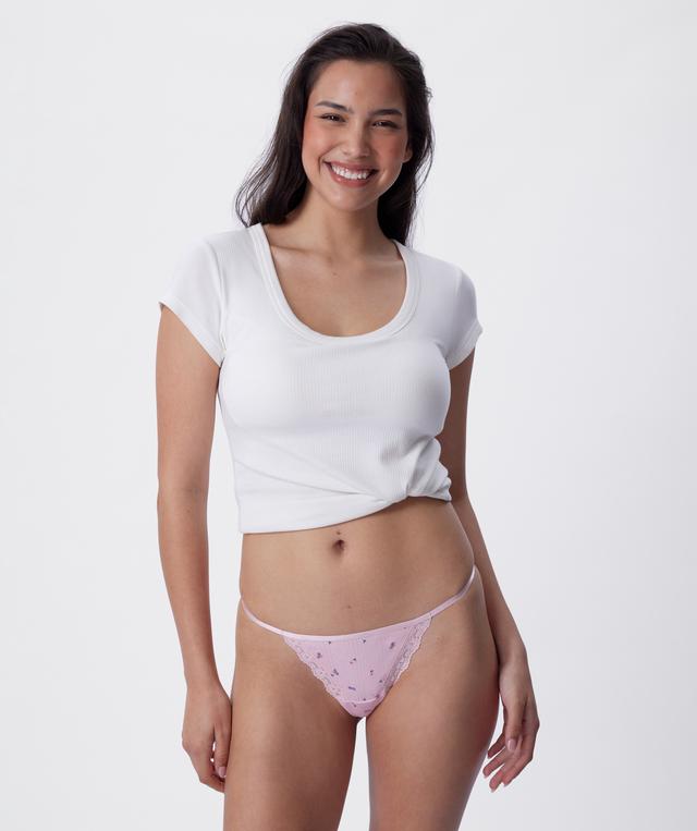 Alba String - Print Ditsy Floral