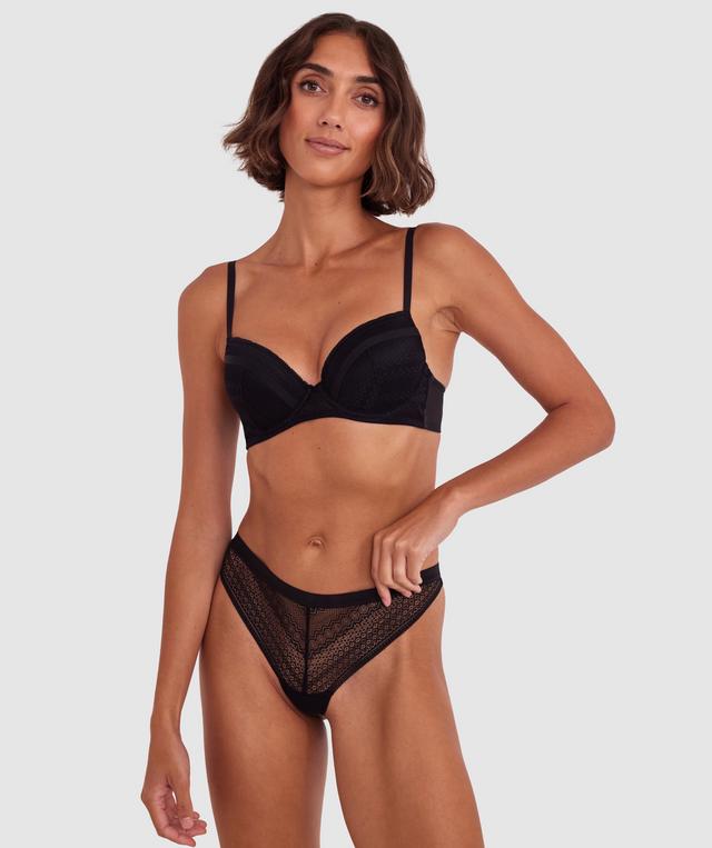 Alby Push Up Bra - Black