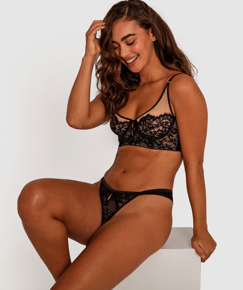 All About Me Underwire Bra - Black