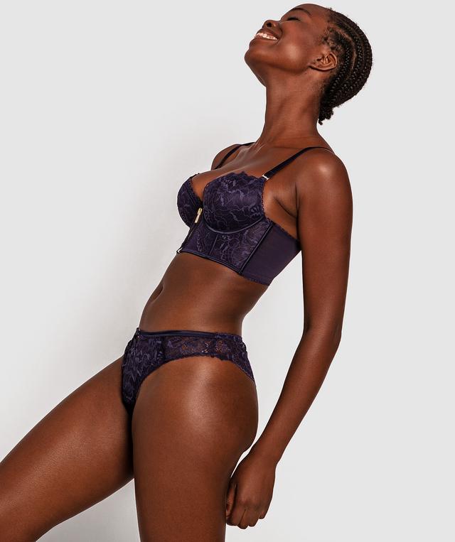 Amber Brazilian Knicker - Navy