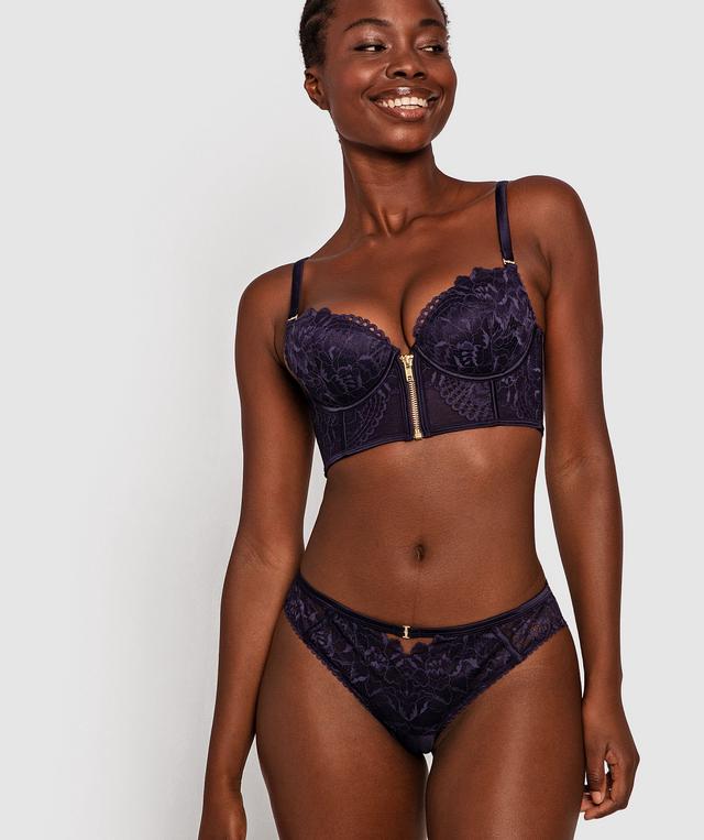 Amber Brazilian Knicker - Navy