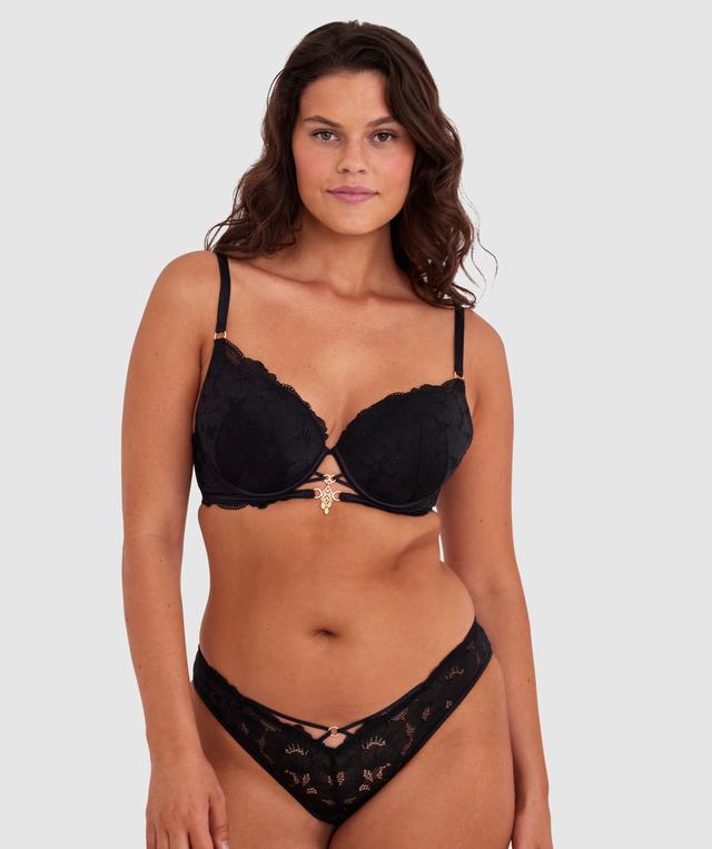 Annalise Contour Plunge Bra - Black