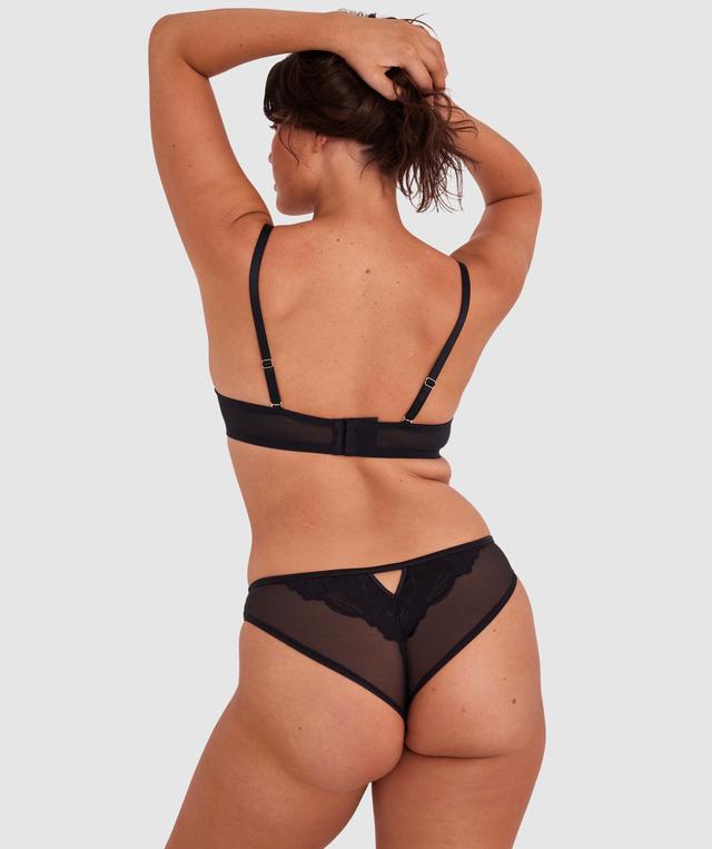 Annalise Contour Plunge Bra - Black