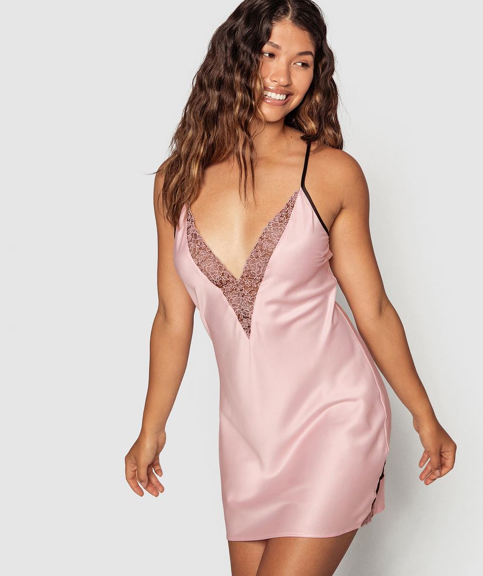 Antoinette Lace Slip - Light Pink