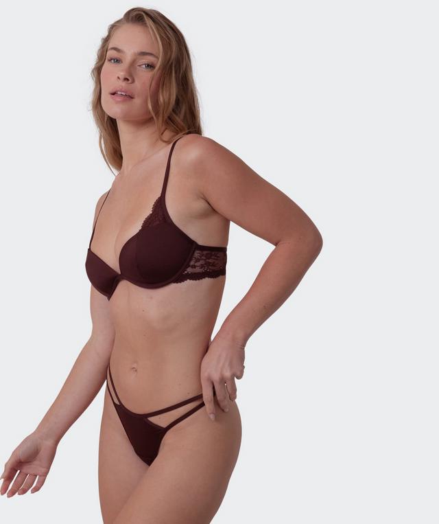 Anusha Lightly Lined Bra - Dark Brown