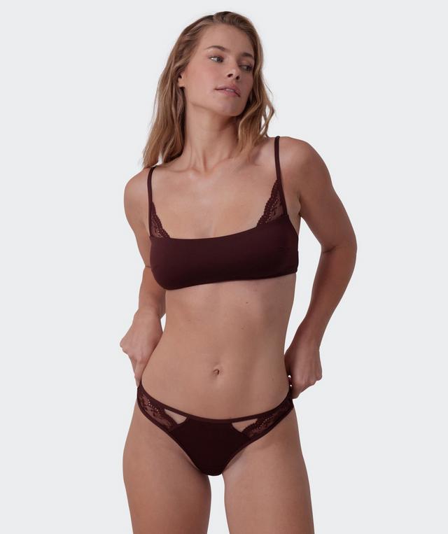 Anusha Wirefree Bra - Dark Brown