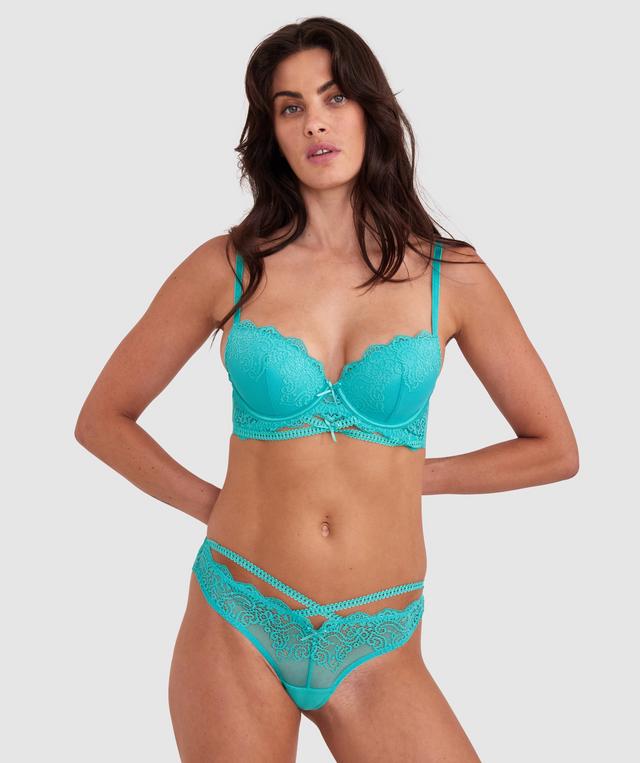Arabella Push Up Bra - Teal