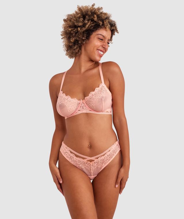 Arabella Underwire Bra - Light Coral