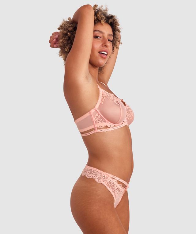 Arabella V String - Light Coral