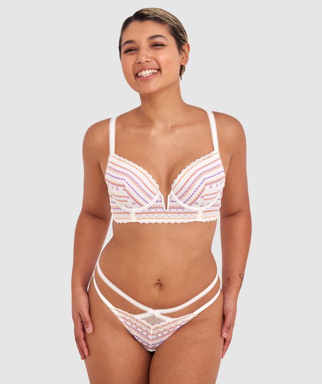 Ariarne Contour Plunge Bra - Ivory