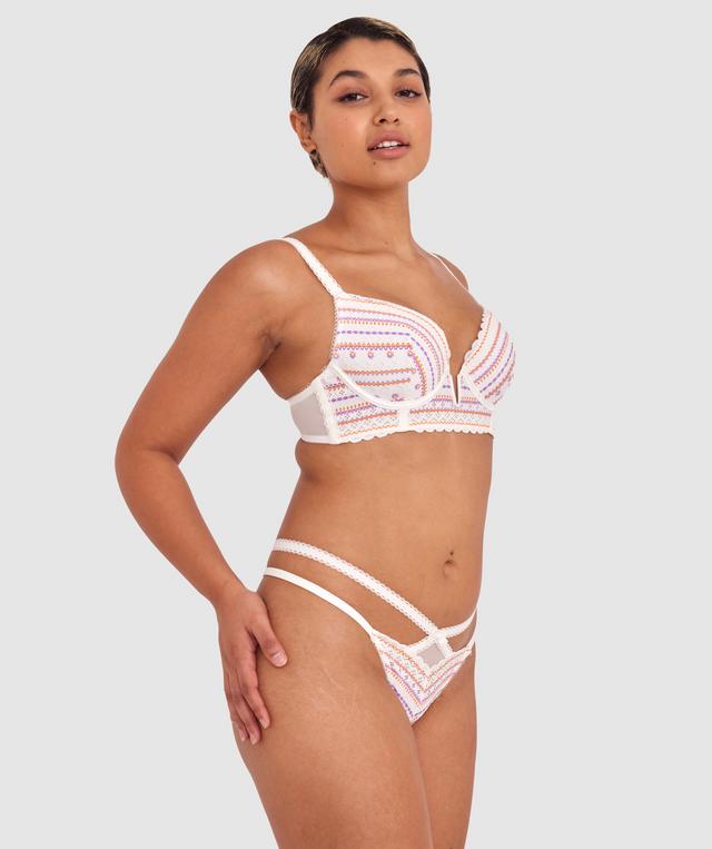 Ariarne Contour Plunge Bra - Ivory