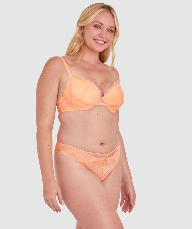 Arielle Brazilian Knicker - Light Coral