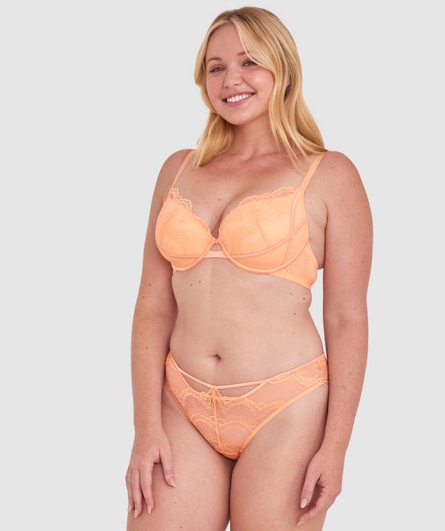 Arielle Brazilian Knicker - Light Coral