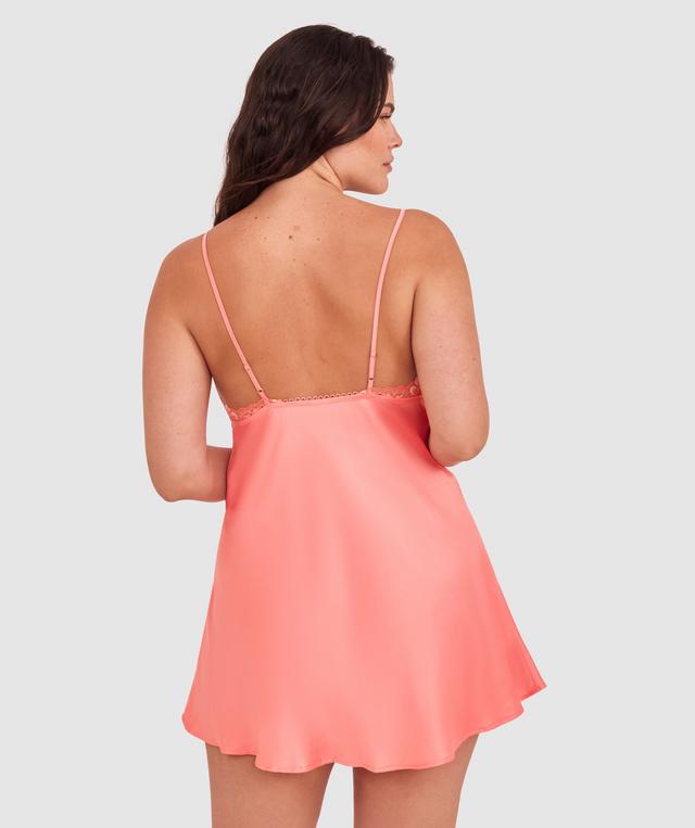 Arla Short Slip - Dark Coral