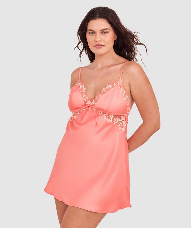 Arla Short Slip - Dark Coral