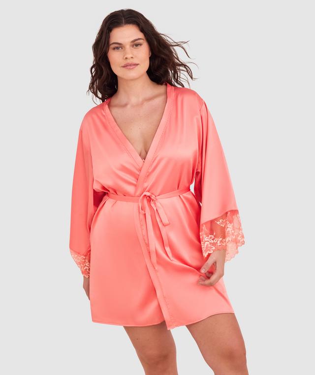 Arla Short Wrap - Dark Coral