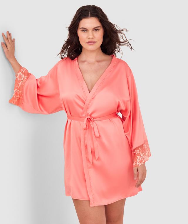 Arla Short Wrap - Dark Coral