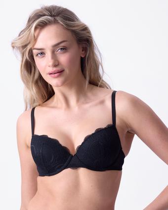 Arya Push Up Bra - Black