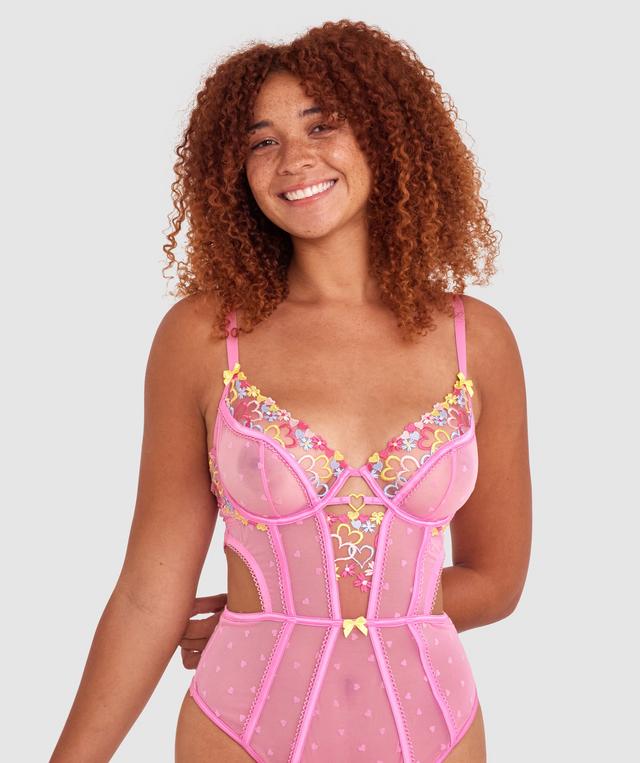 Astrid Unlined Bodysuit - Pink