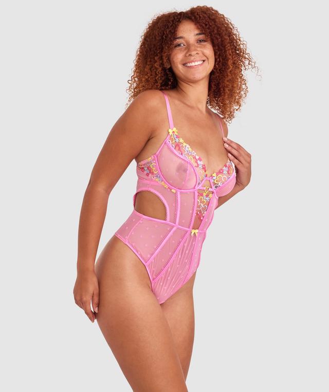 Astrid Unlined Bodysuit - Pink