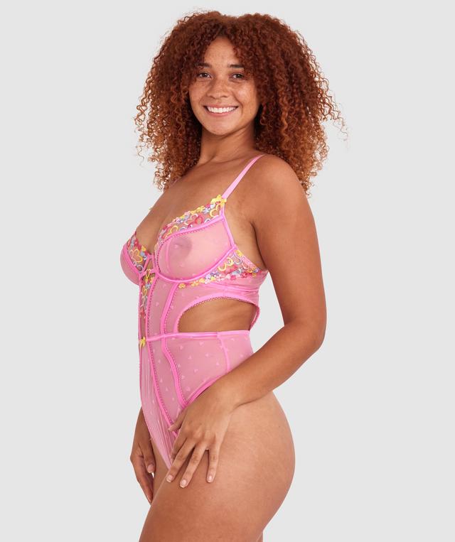 Astrid Unlined Bodysuit - Pink