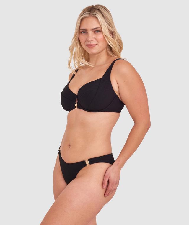 Athena Full Cup Underwire Bikini Top - Black