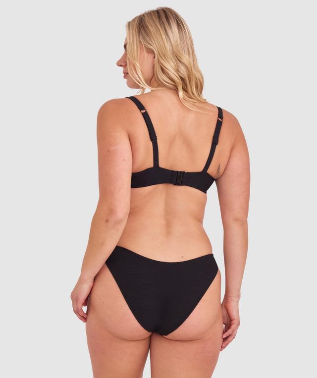 Athena Full Cup Underwire Bikini Top - Black