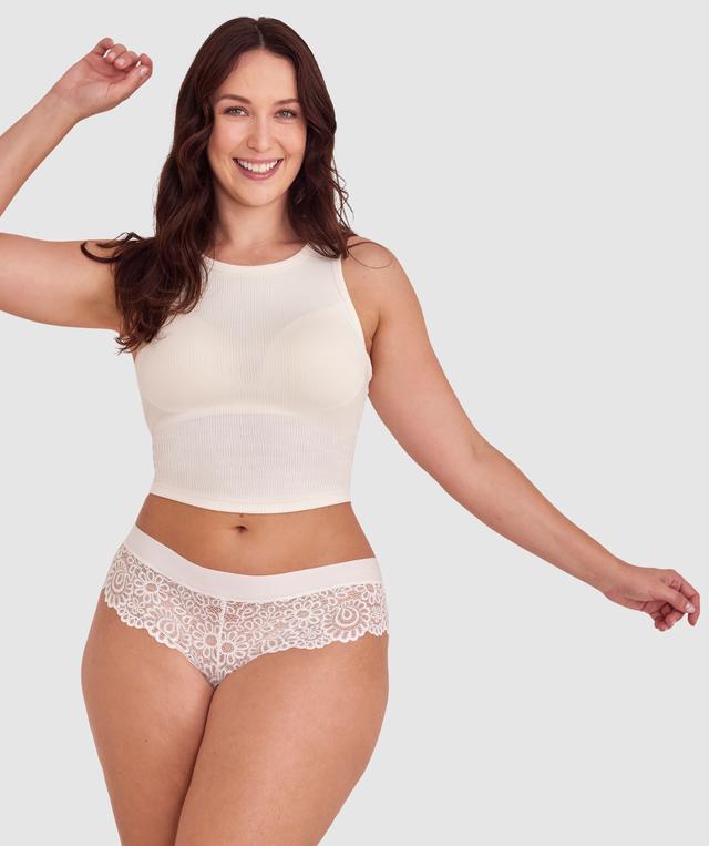 Audrey Brazilian Knicker - Ivory