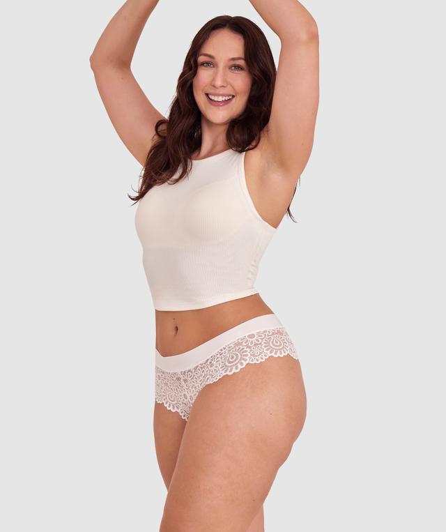 Audrey Brazilian Knicker - Ivory