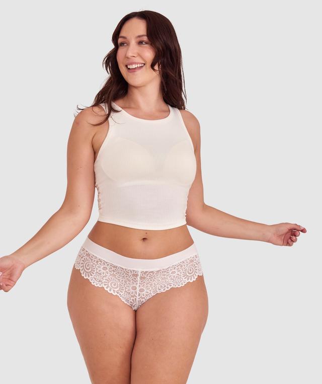 Audrey Brazilian Knicker - Ivory