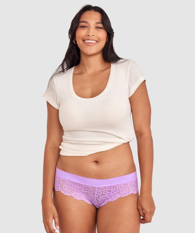 Audrey Brazilian Knicker - Light Purple