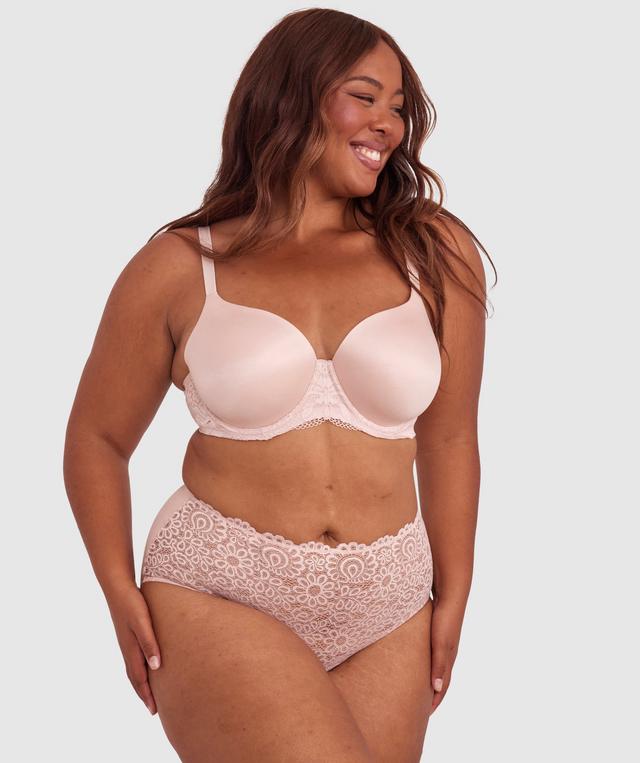 Audrey Full Brief Knicker - Blush Pink