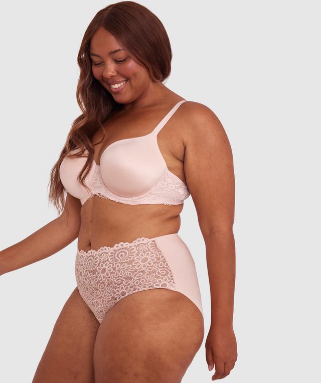 Audrey Full Brief Knicker - Blush Pink