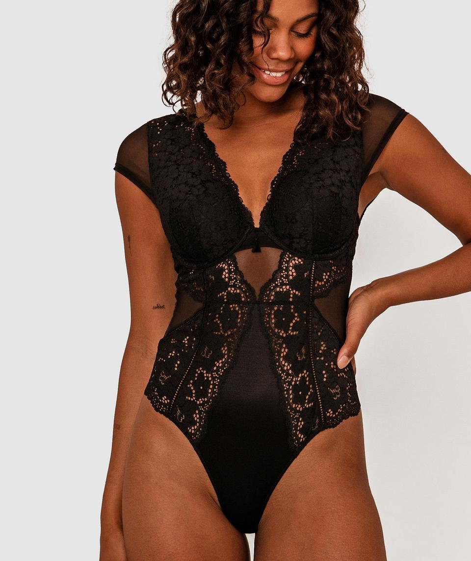 Aurelia Contour Bodysuit - Black