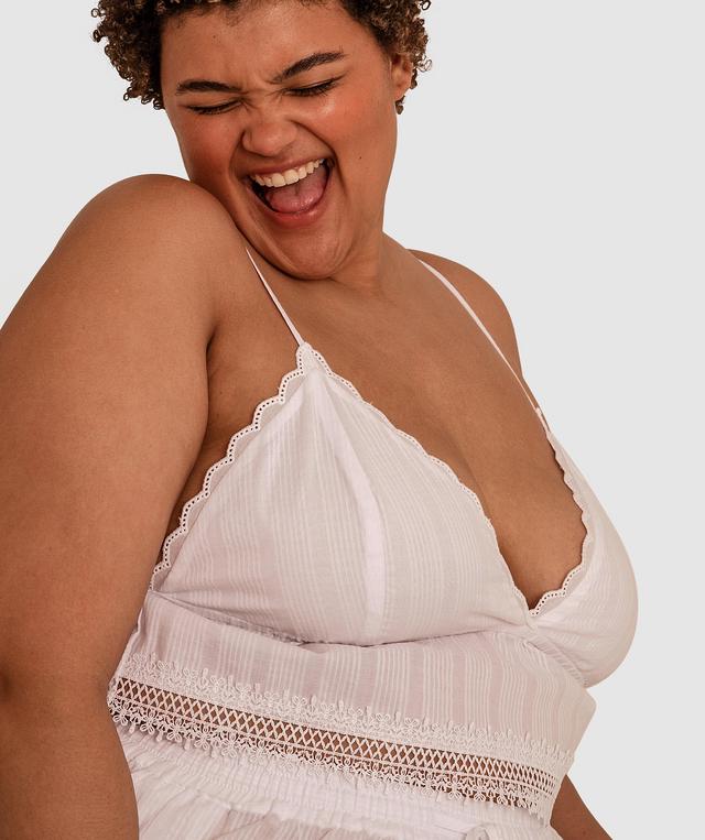 Aurelia Crop Cami - White