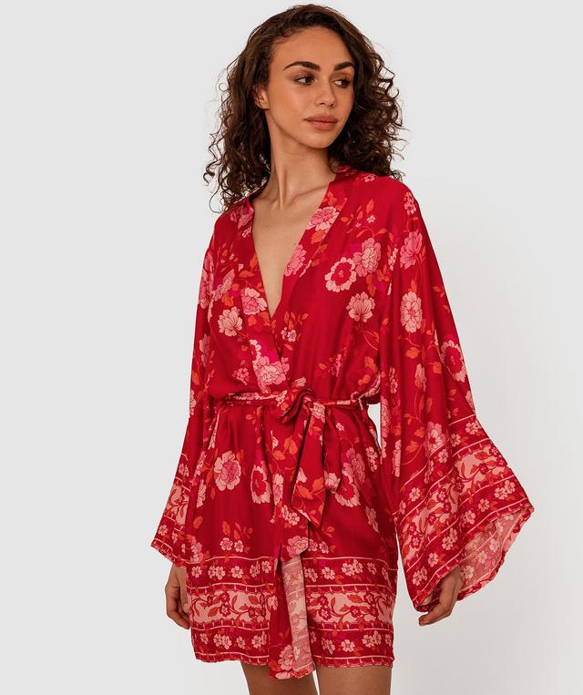 Aurelia Long Sleeve Wrap - Floral Print