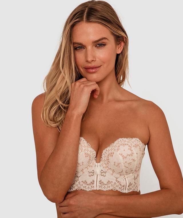 Aurelia Strapless Push Up Bra - Ivory