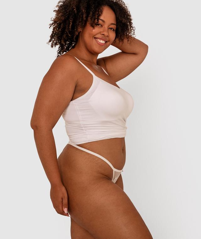 Azaylia Mini V Knicker - Ivory