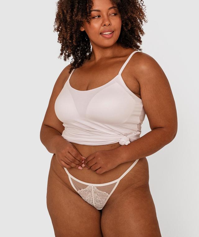 Azaylia Mini V Knicker - Ivory