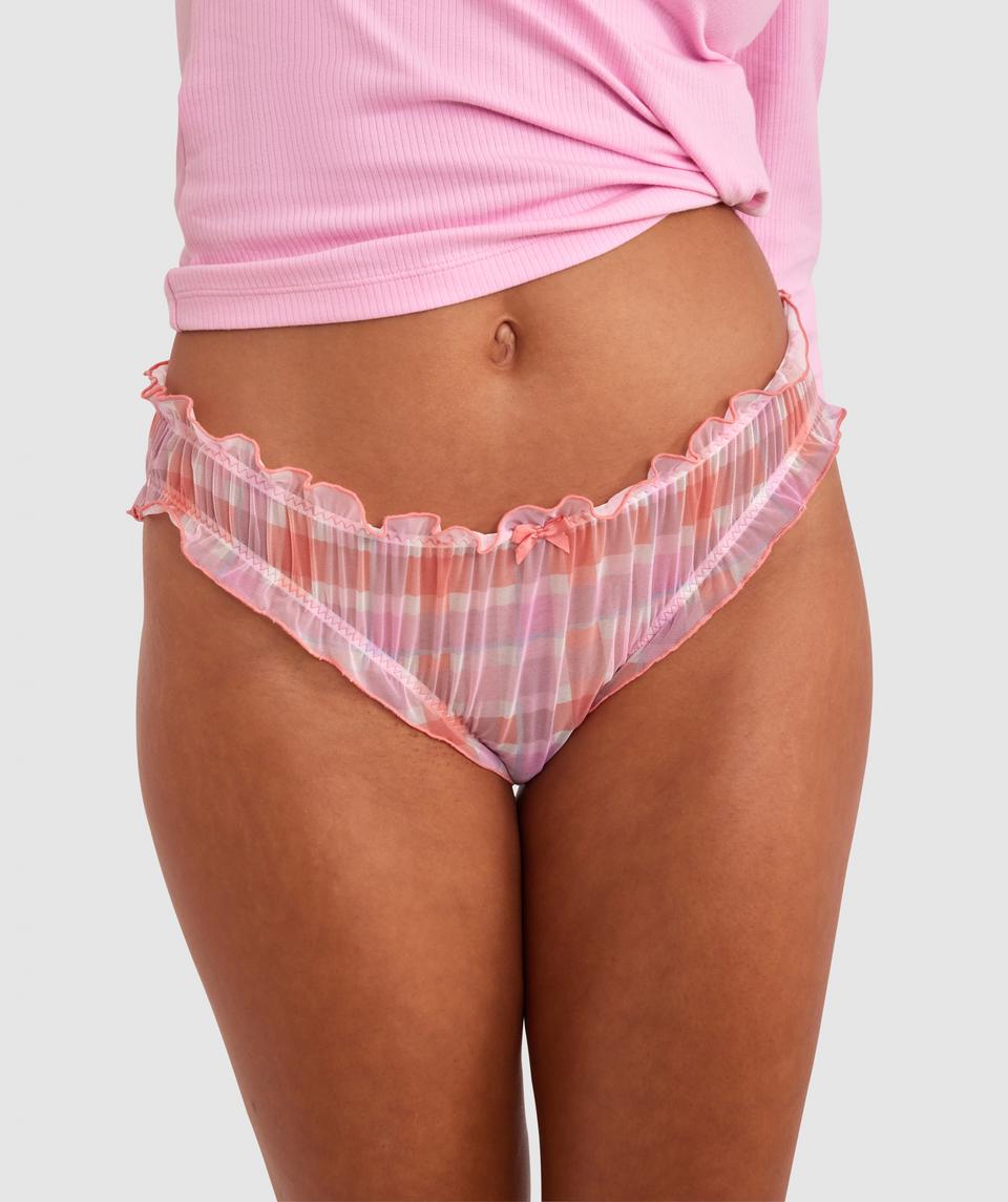 Azlin Brazilian Knicker - Print Check