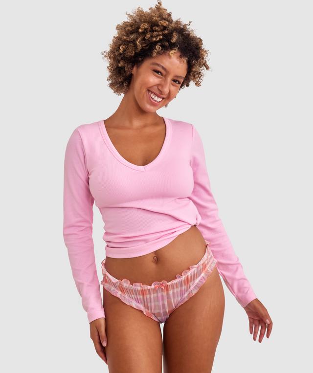 Azlin Brazilian Knicker - Print Check