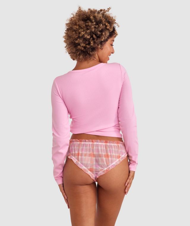 Azlin Brazilian Knicker - Print Check