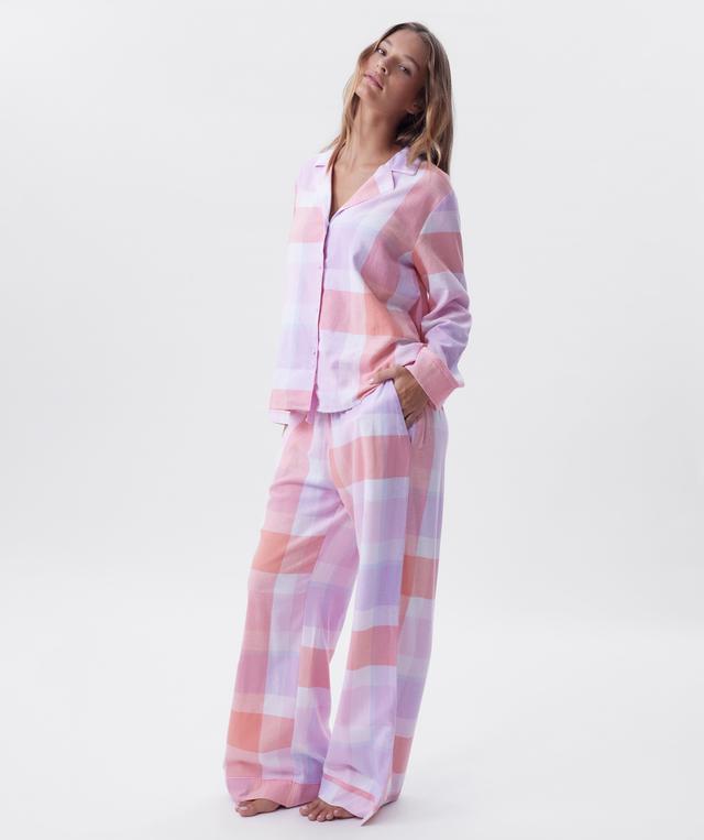 Azlin Long Sleeve Shirt - Print Check