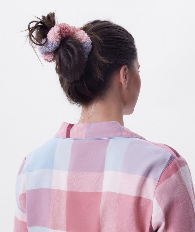 Azlin Scrunchie-Print Check / Pink