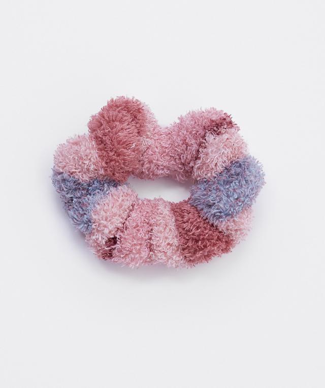 Azlin Scrunchie-Print Check / Pink