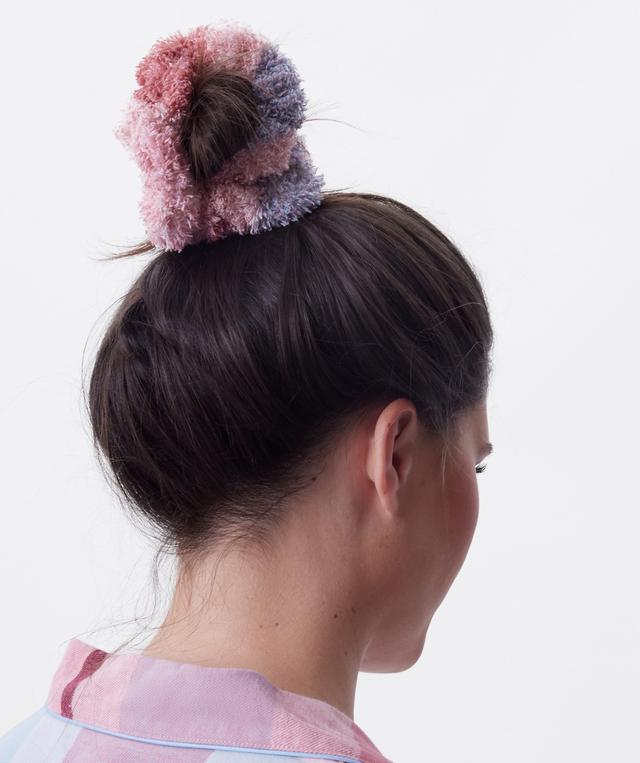 Azlin Scrunchie-Print Check / Pink