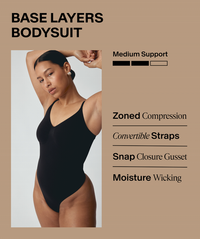 Base Layers Bodysuit - Black