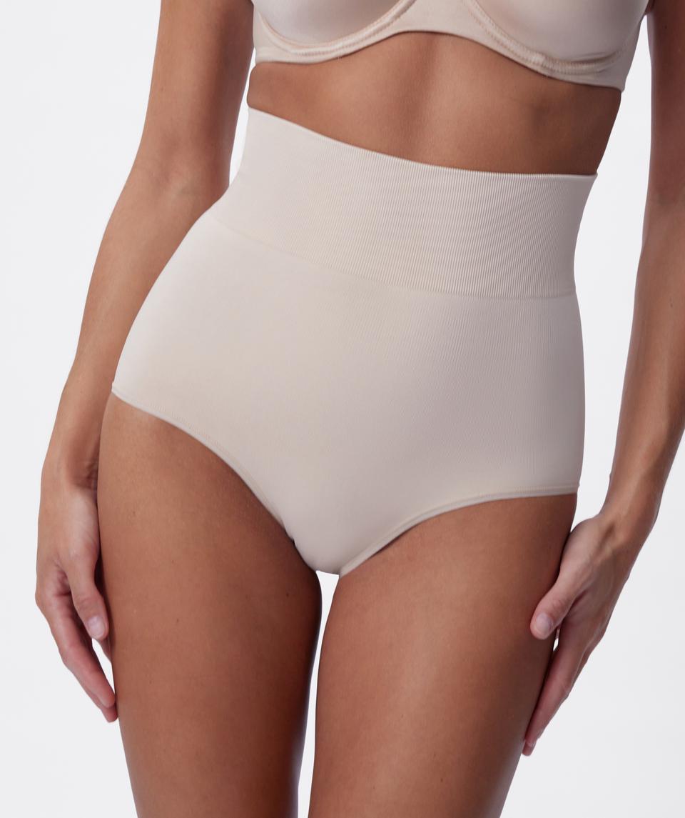 Base Layers High Waist Full Brief - Nude 2